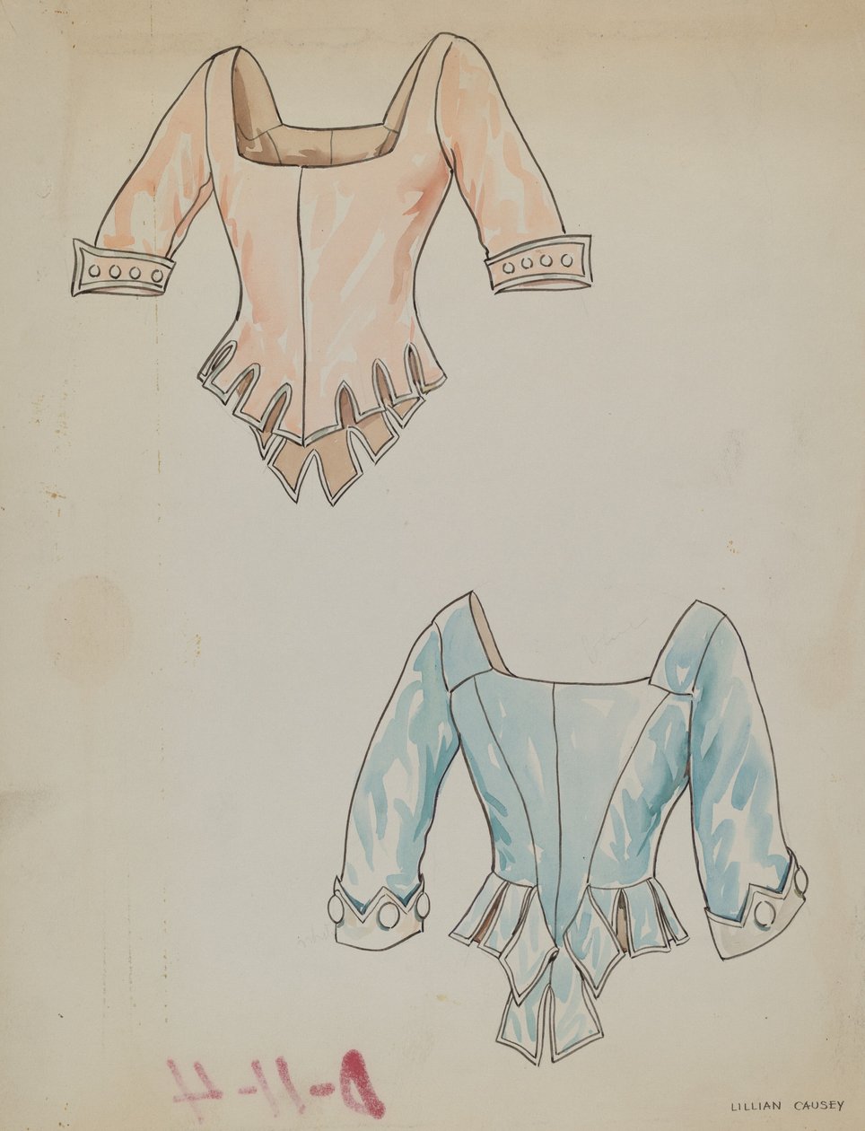 Szatén Bodice, c. 1938. alkotó: Lillian Causey