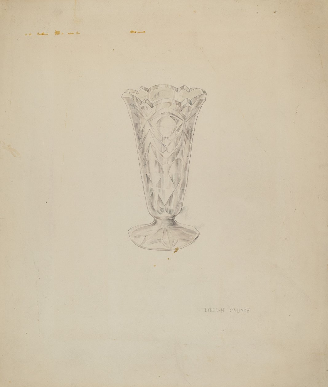 Váza, c. 1937. alkotó: Lillian Causey