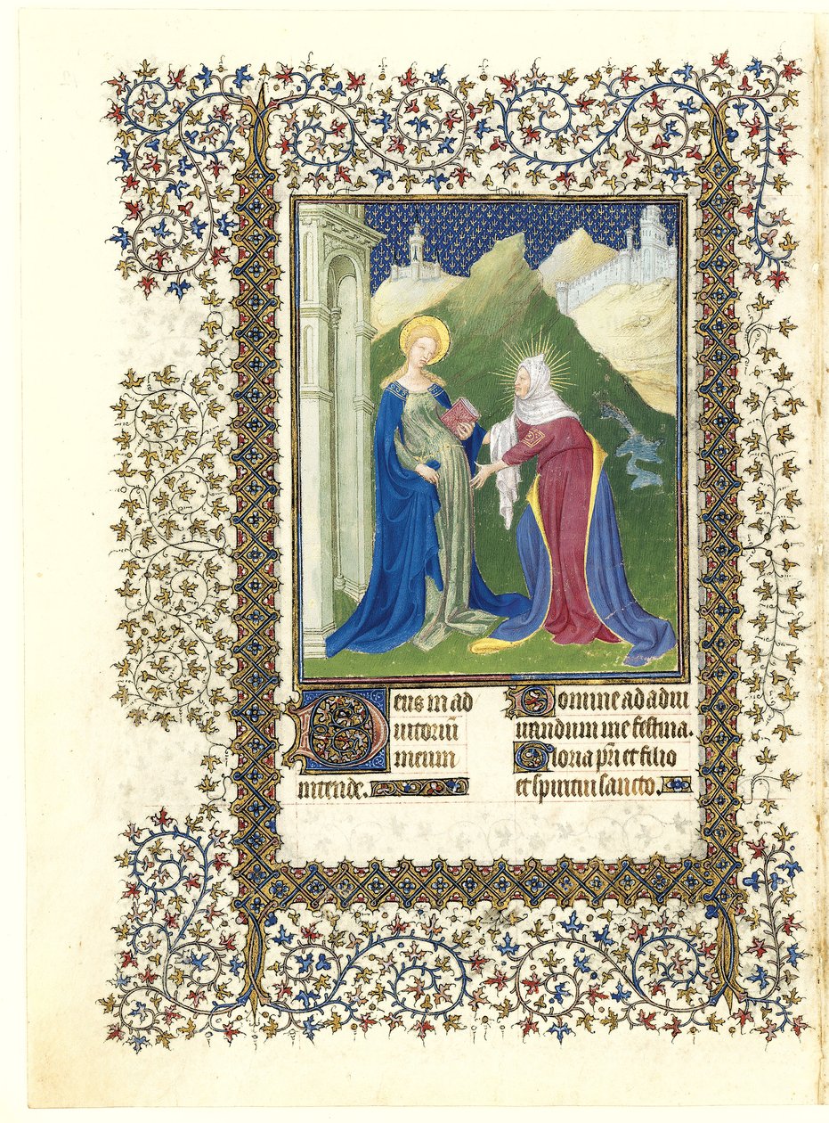 A látogatás. alkotó: Limbourg Brothers
