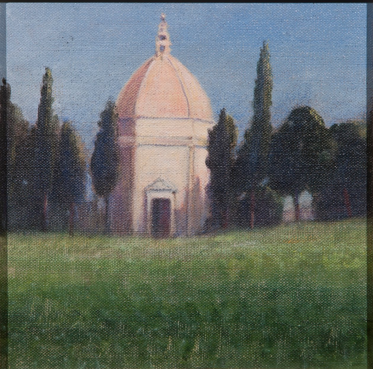Keresztelőkápolna, Tavarnelle, 2012 (akril, vászon) alkotó: Lincoln Seligman