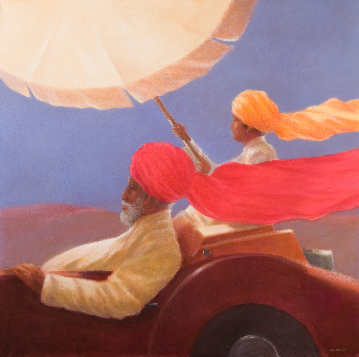 Maharaja at Speed, 2010 (akril, vászon) alkotó: Lincoln Seligman