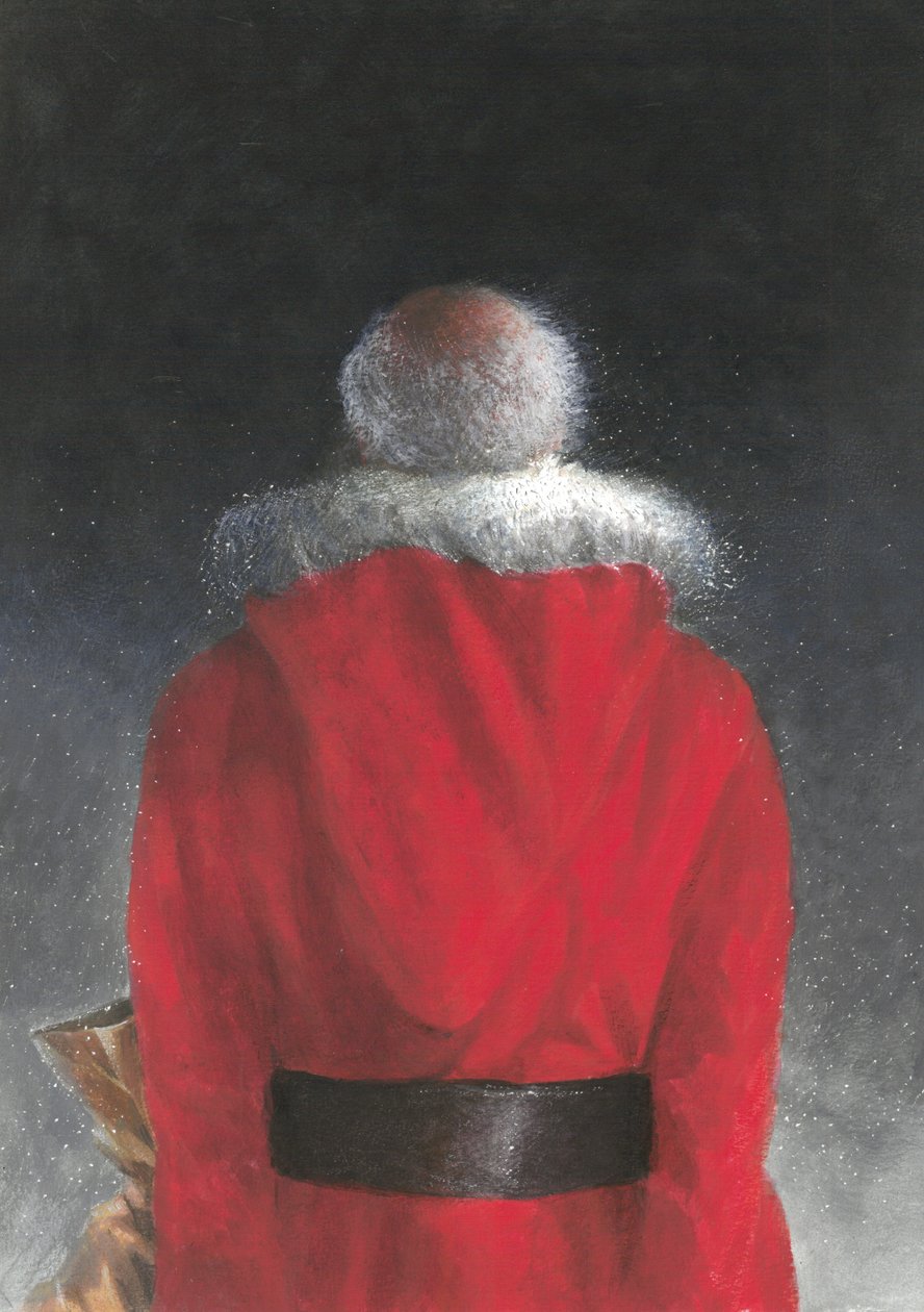 Férfi vörös kabátos (hátulnézet), 2004 alkotó: Lincoln Seligman