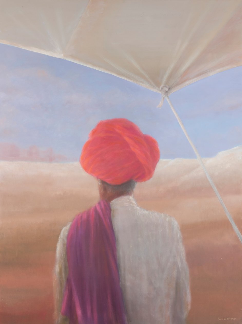 Rajasthan farmer, 2012 (akril, vászon) alkotó: Lincoln Seligman