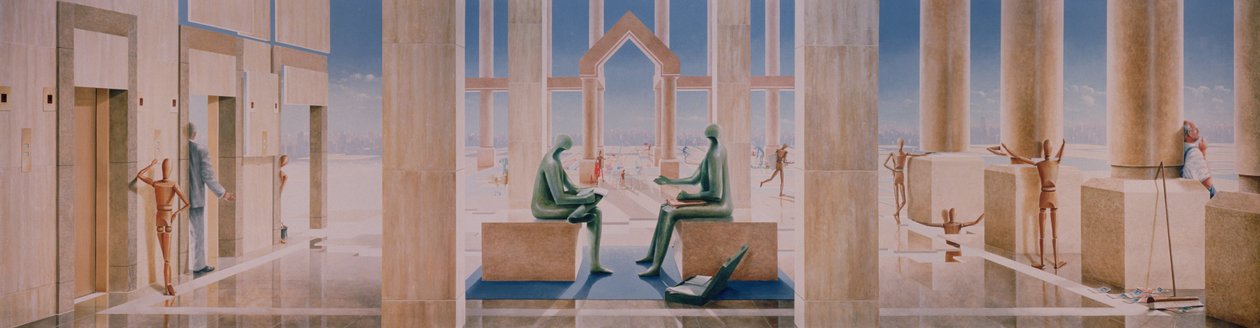The Lightness of Banking, 1989 (akril, gipszkarton) alkotó: Lincoln Seligman