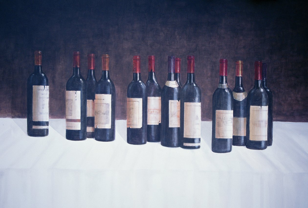 Winescape, piros, 2003 (akril, vászon) alkotó: Lincoln Seligman