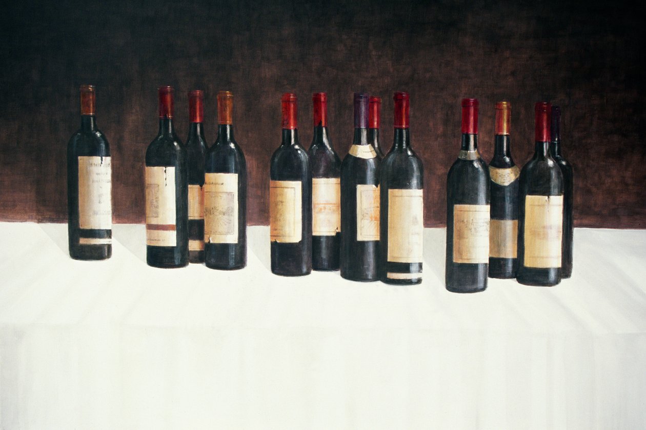 Winescape, piros, 2003 (akril, vászon) alkotó: Lincoln Seligman
