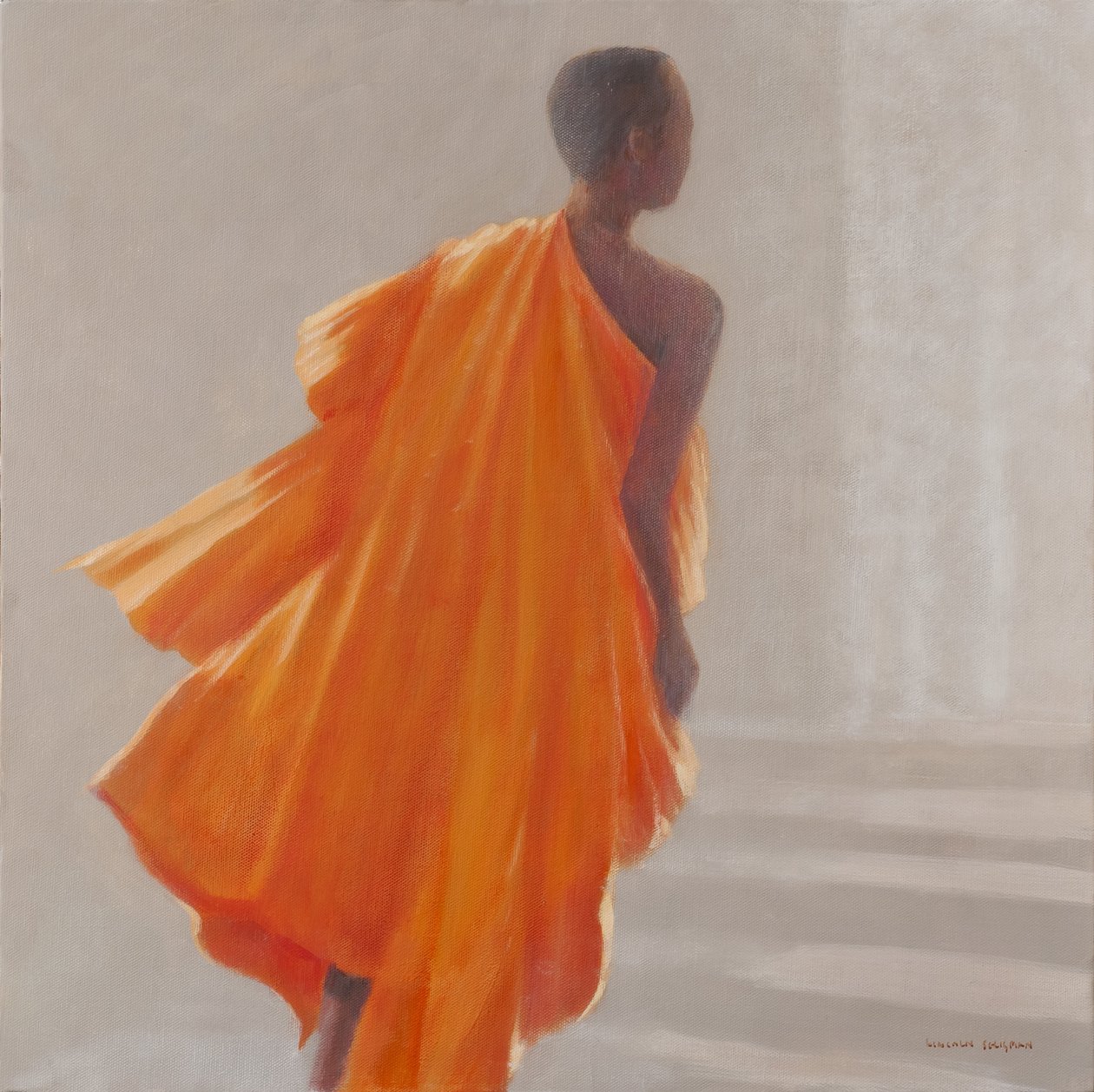 Fiatal buddhista szerzetes, 2014 alkotó: Lincoln Seligman