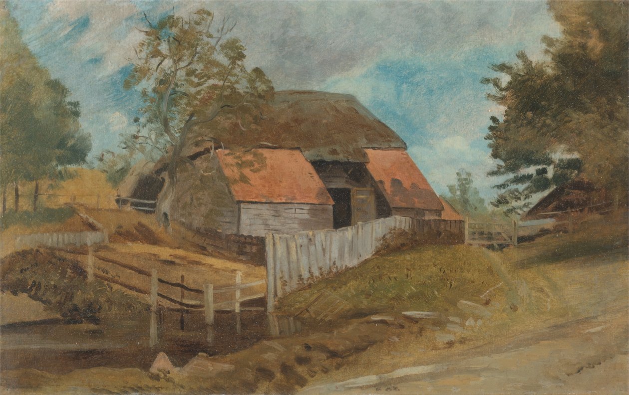 Old Barn, kb. 1855 alkotó: Lionel Constable