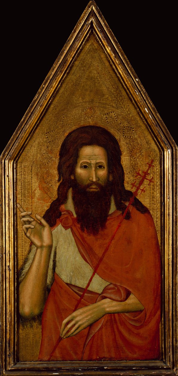 Keresztelő János (tempera fán) alkotó: Lippo di Benivieni