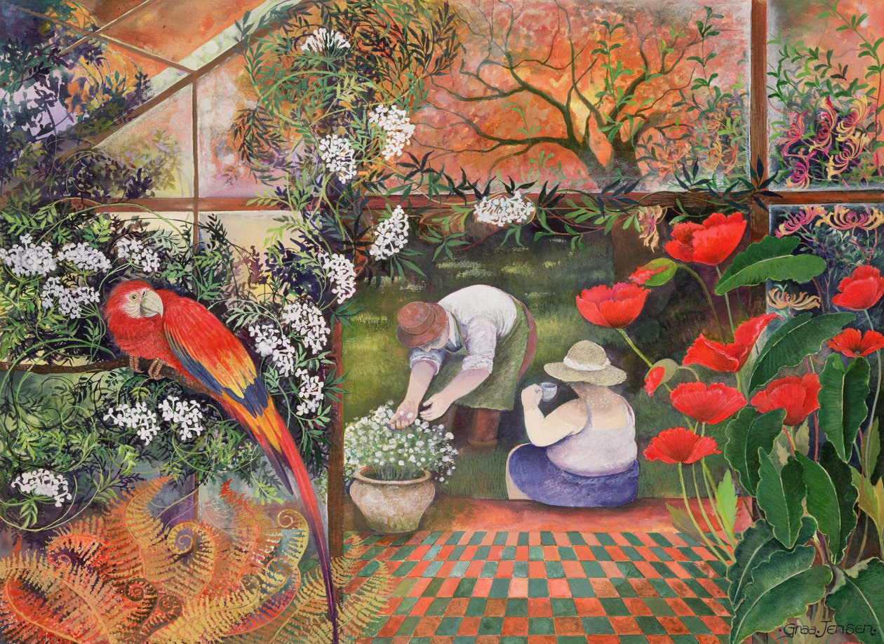 Egy szép csésze tea (tinta és gouache papíron) alkotó: Lisa Graa Jensen