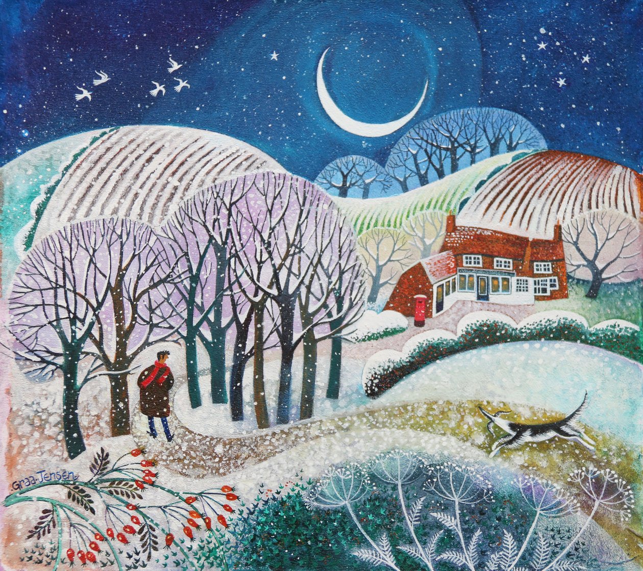 Cold Snap, 2021 (akril, vászon) alkotó: Lisa Graa Jensen