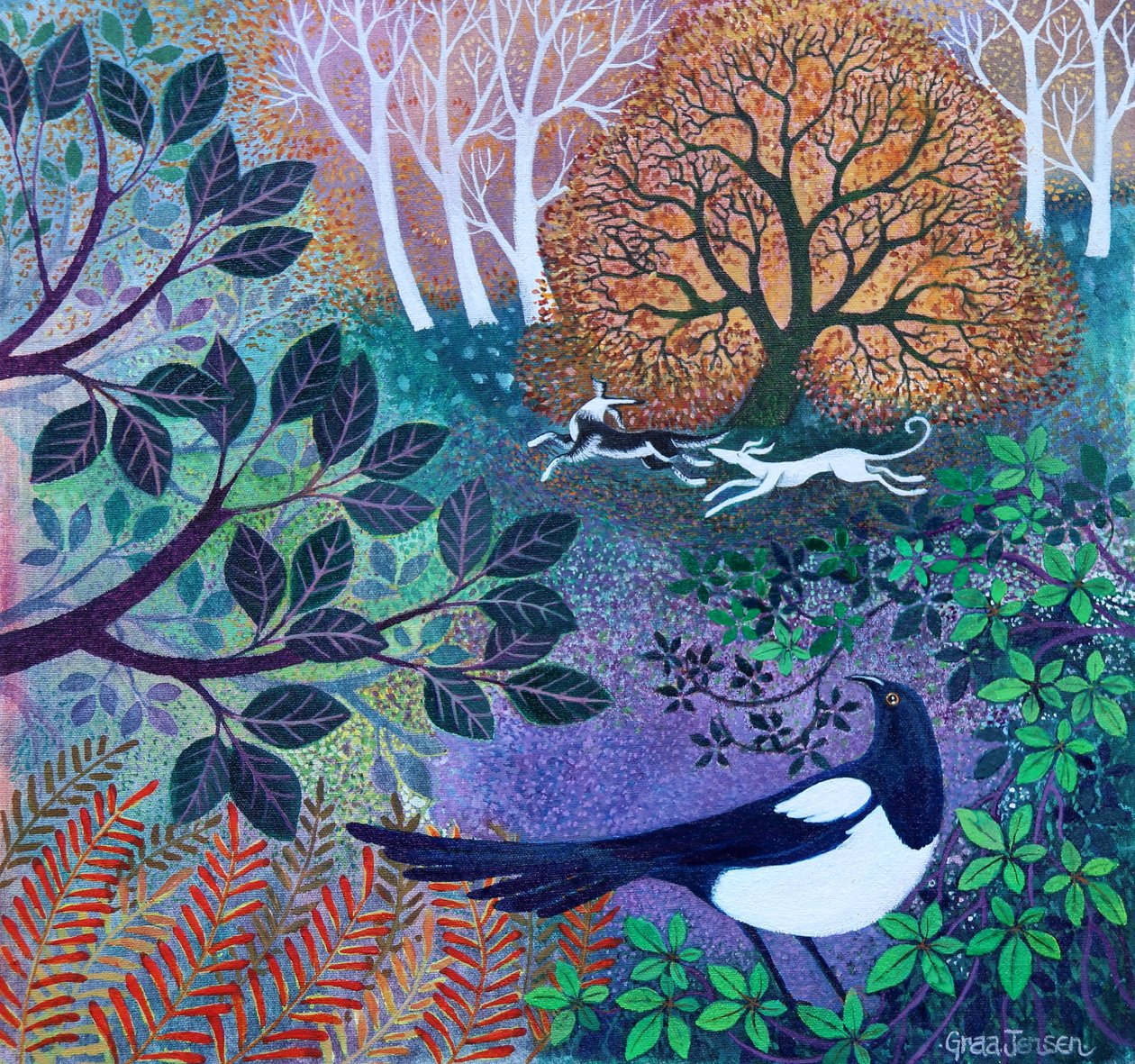 Watchful Eye, 2021, (akril vászonra) alkotó: Lisa Graa Jensen