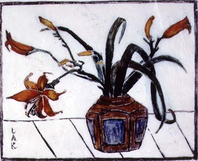 Gyömbéres üveg, XX. század alkotó: Lisette Kohlhagen