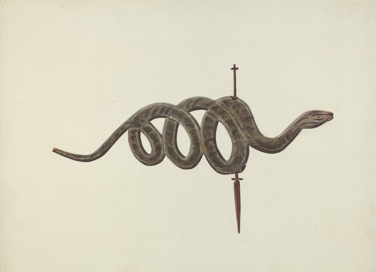 Kígyó szélkakas, c. 1938. alkotó: Lloyd Broome