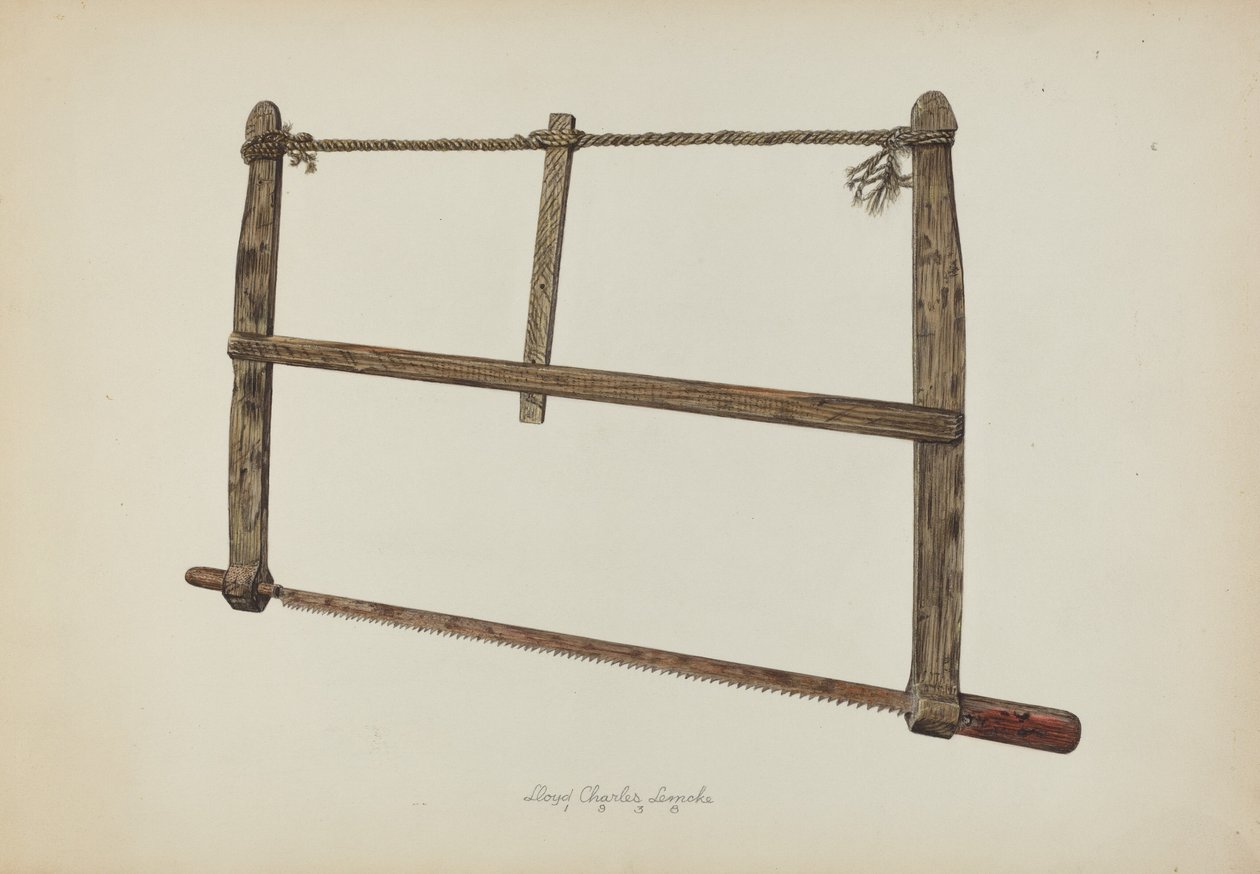 Coopersmith fűrész, 1938. alkotó: Lloyd Charles Lemcke