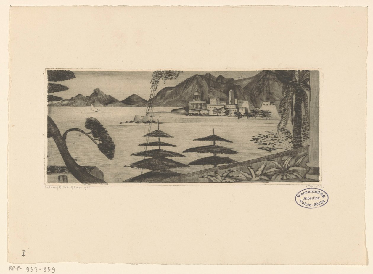 Ajaccio (eredeti cím) alkotó: Lodewijk Schelfhout (signed by artist)