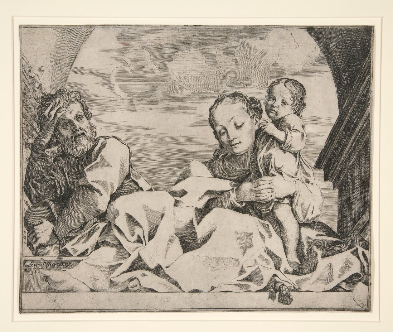 A Szent Család alkotó: Lodovico Carracci
