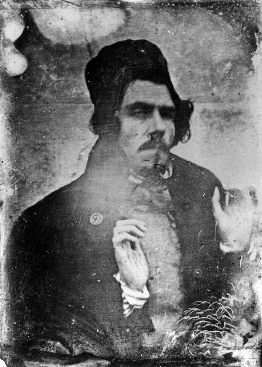 Eugène Delacroix portréja, 1842 (dagerrotípia) alkotó: Léon Riesener