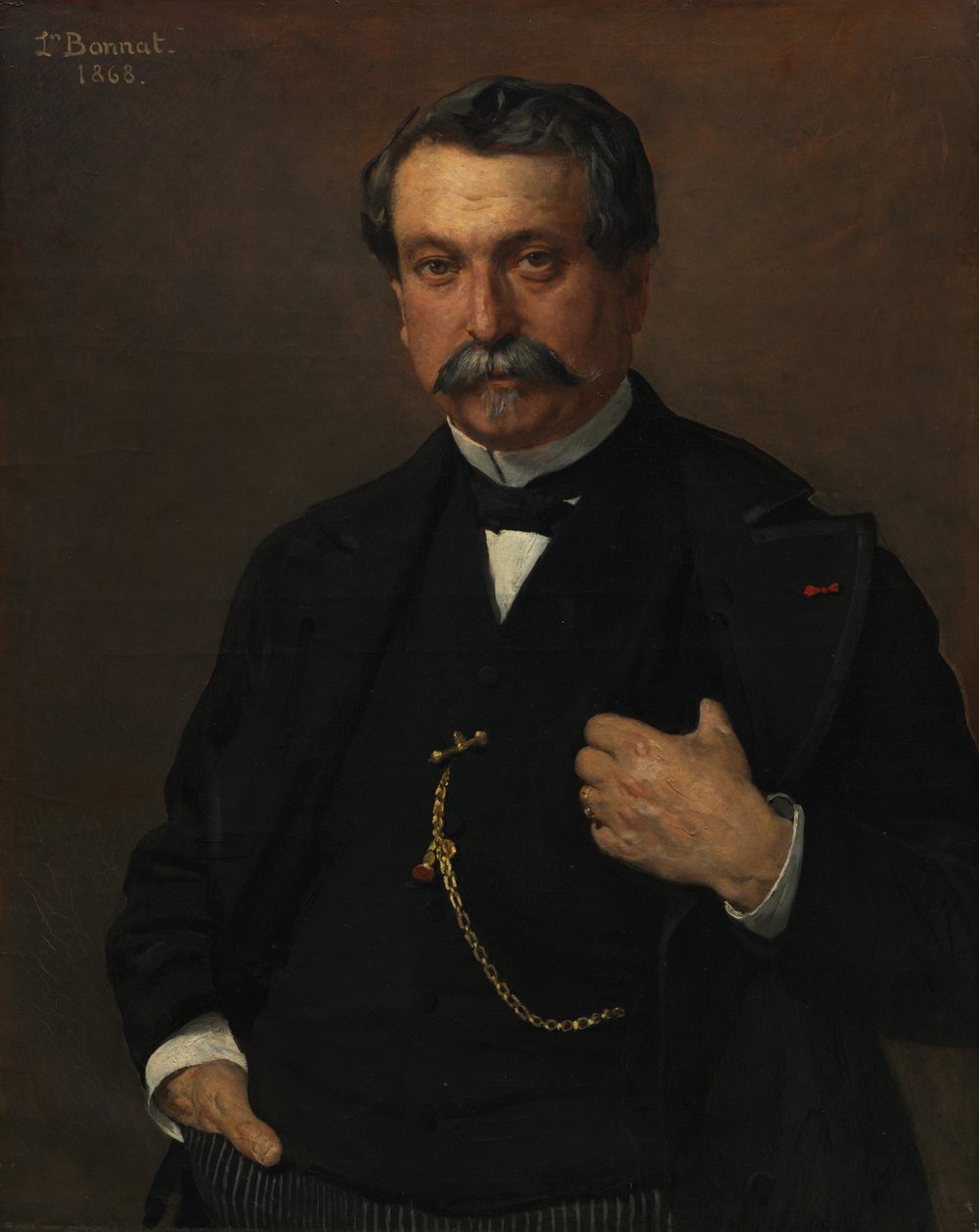 Férfi portré, 1868. alkotó: Léon Bonnat