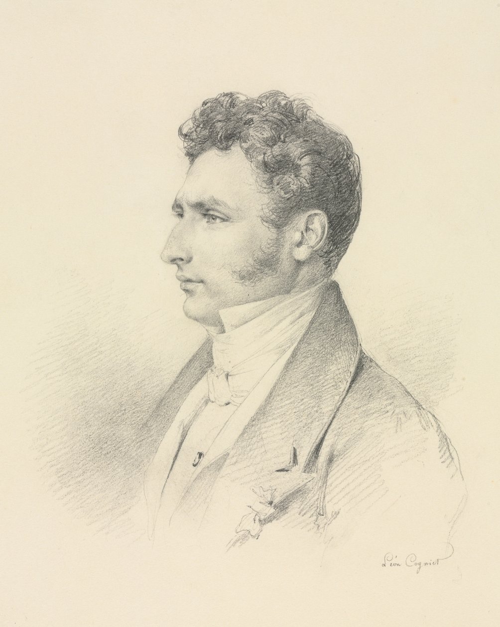 Egy úriember portréja, c. 1835. alkotó: Léon Cogniet