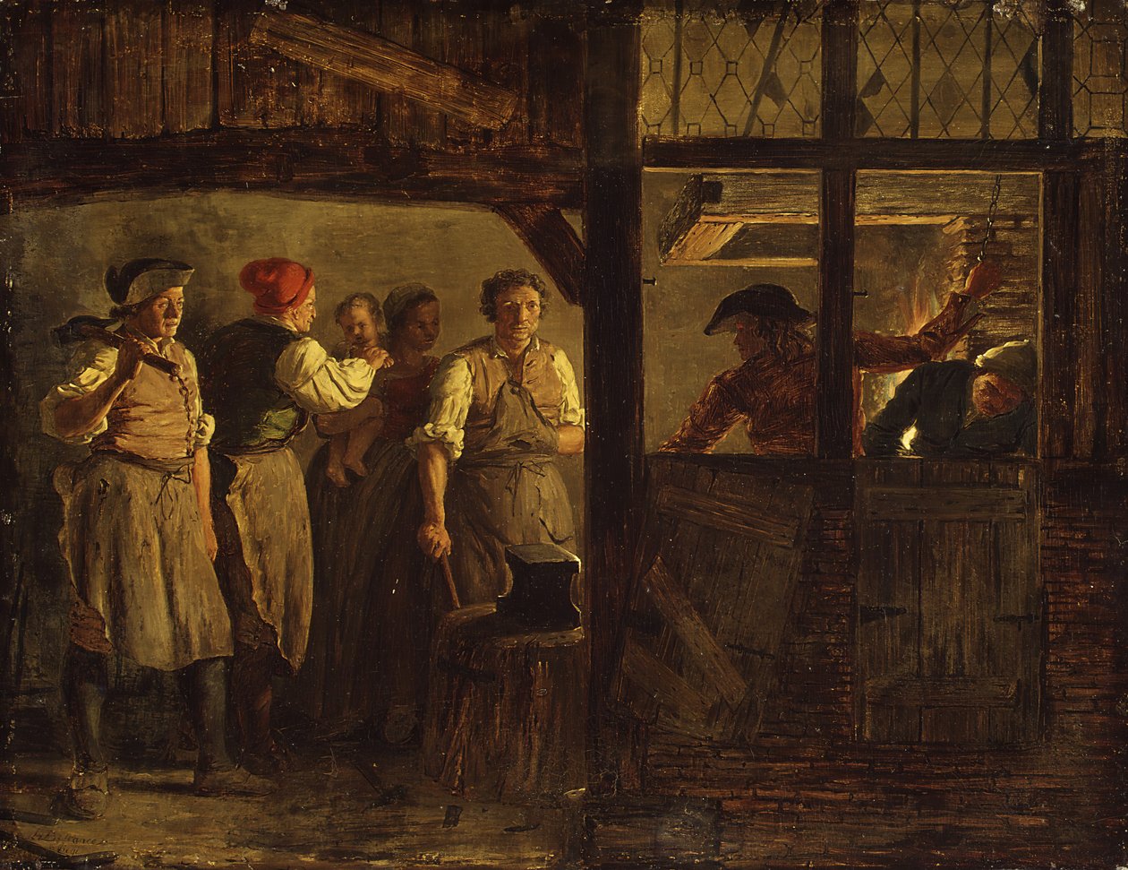 A Forge. alkotó: Léonard Defrance