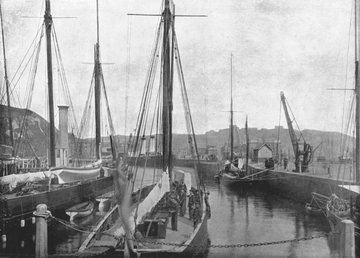 A kikötő, Dover, 1895. alkotó: London Stereoscopic and Photographic Co