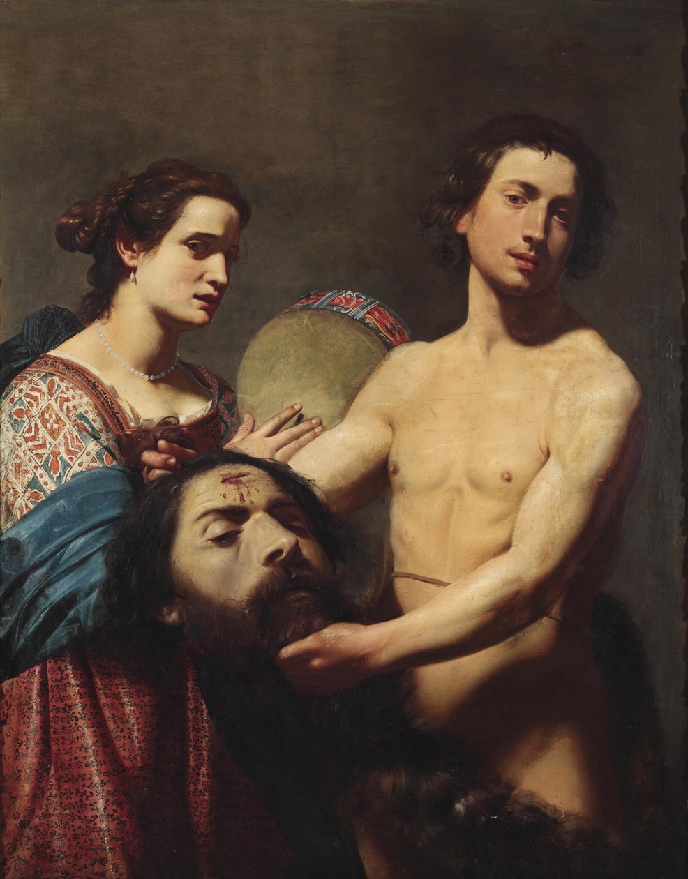 Dávid a Góliát fejével alkotó: Lorenzo Lippi