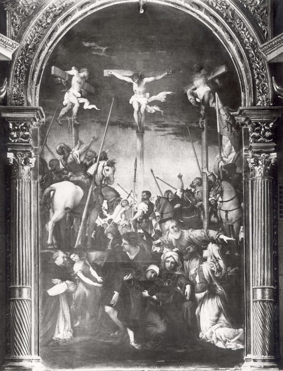 A keresztre feszítés alkotó: Lorenzo Lotto