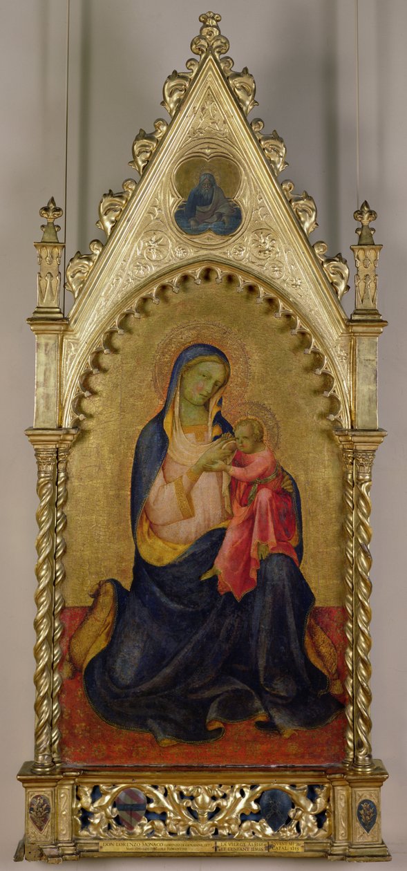 A Szűz és a Gyermek (tempera a panelen) alkotó: Lorenzo Monaco