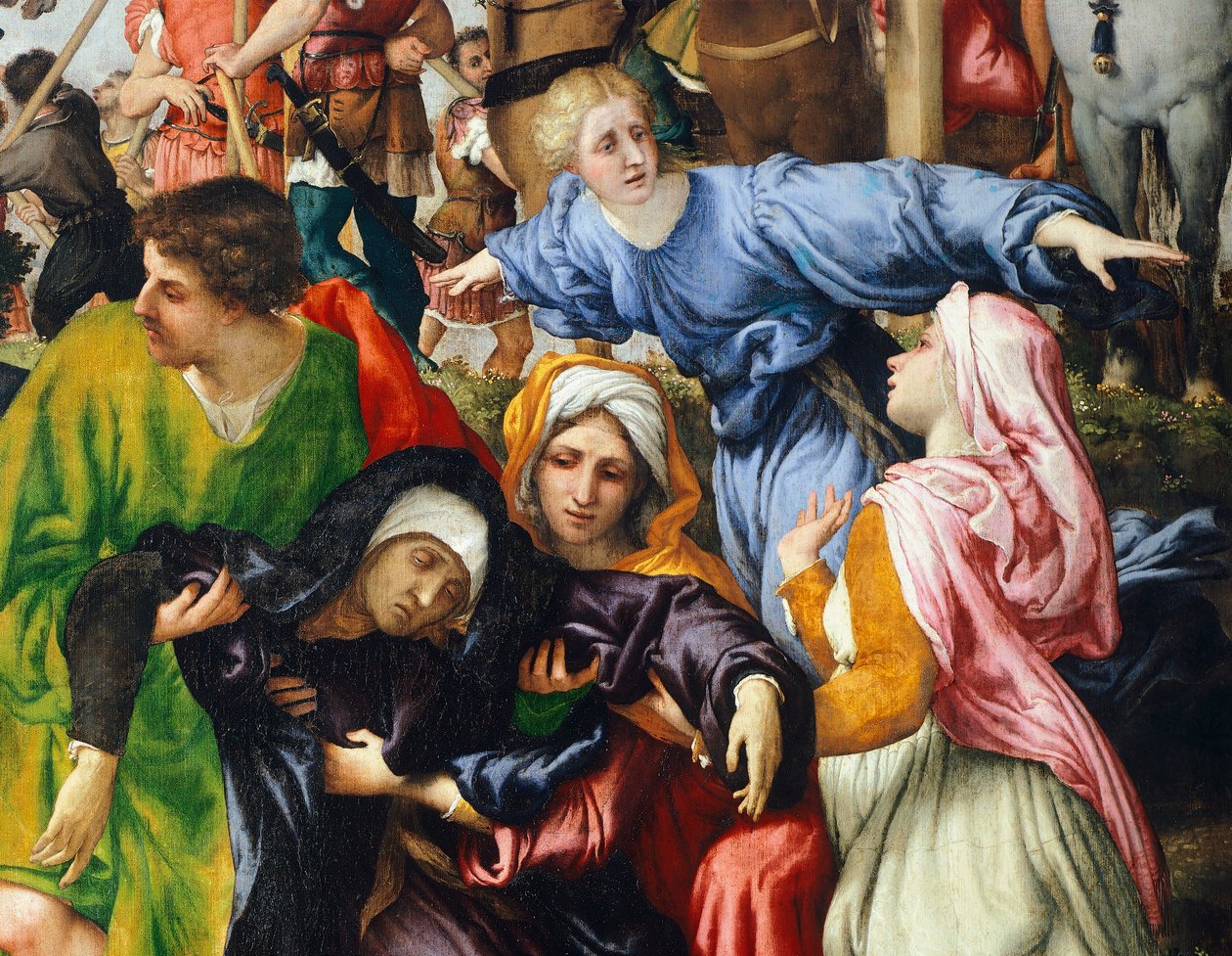Keresztre feszítés alkotó: Lorenzo Lotto
