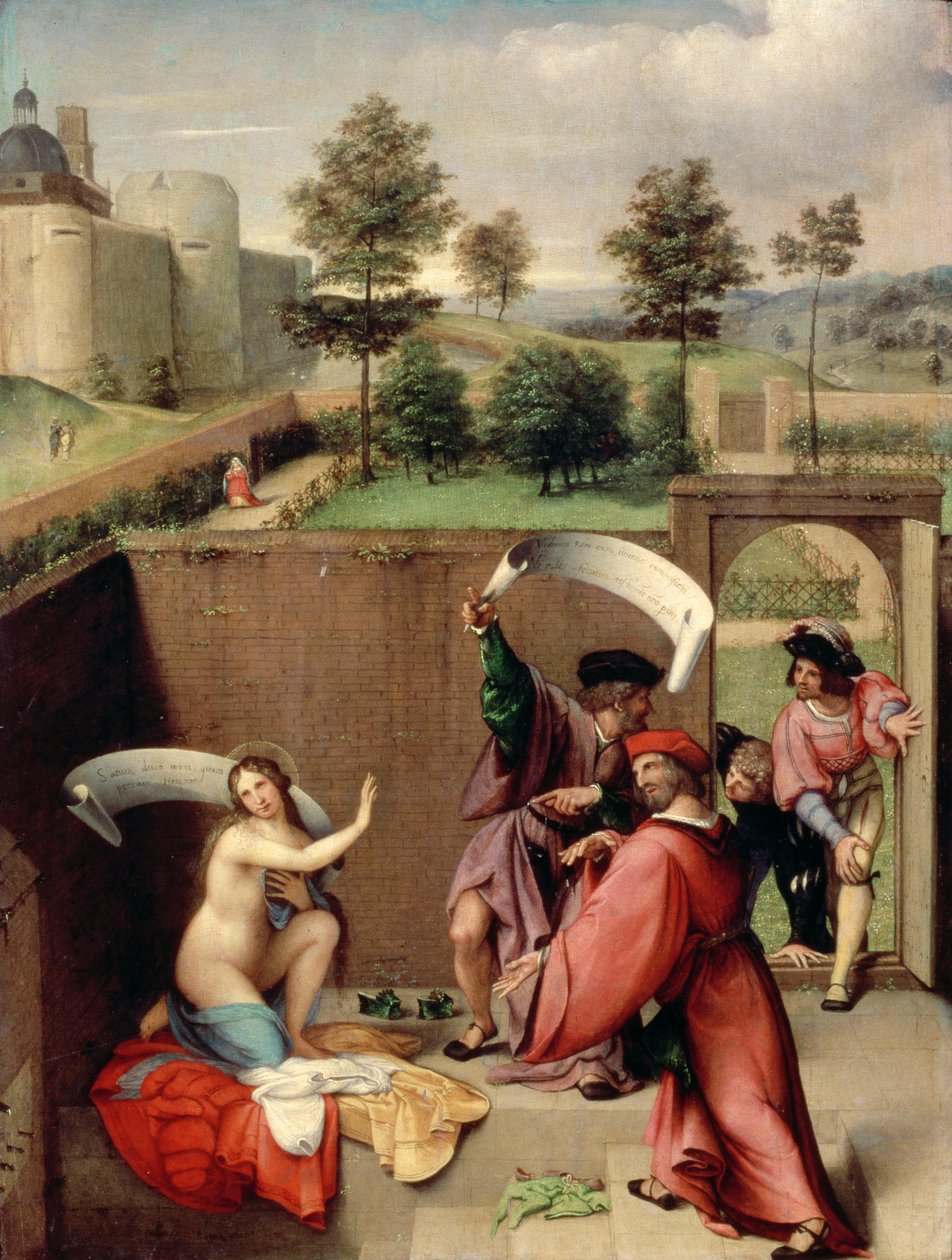Susanna and the Elders, 1517 (panel) alkotó: Lorenzo Lotto