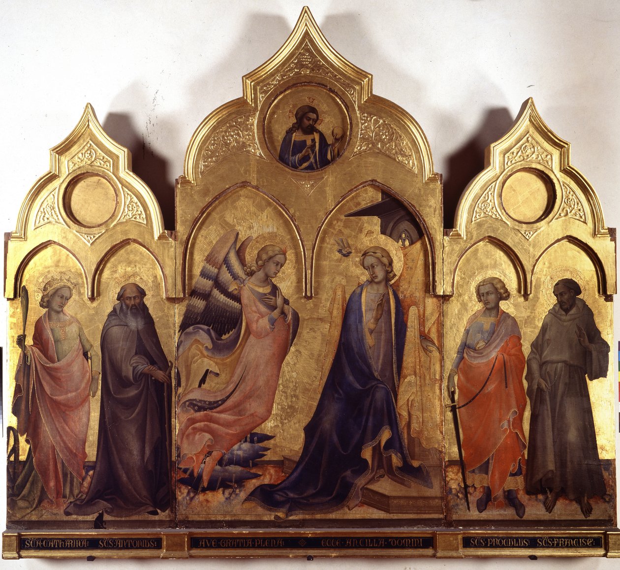 Az Angyali üdvözlet. alkotó: Lorenzo Monaco