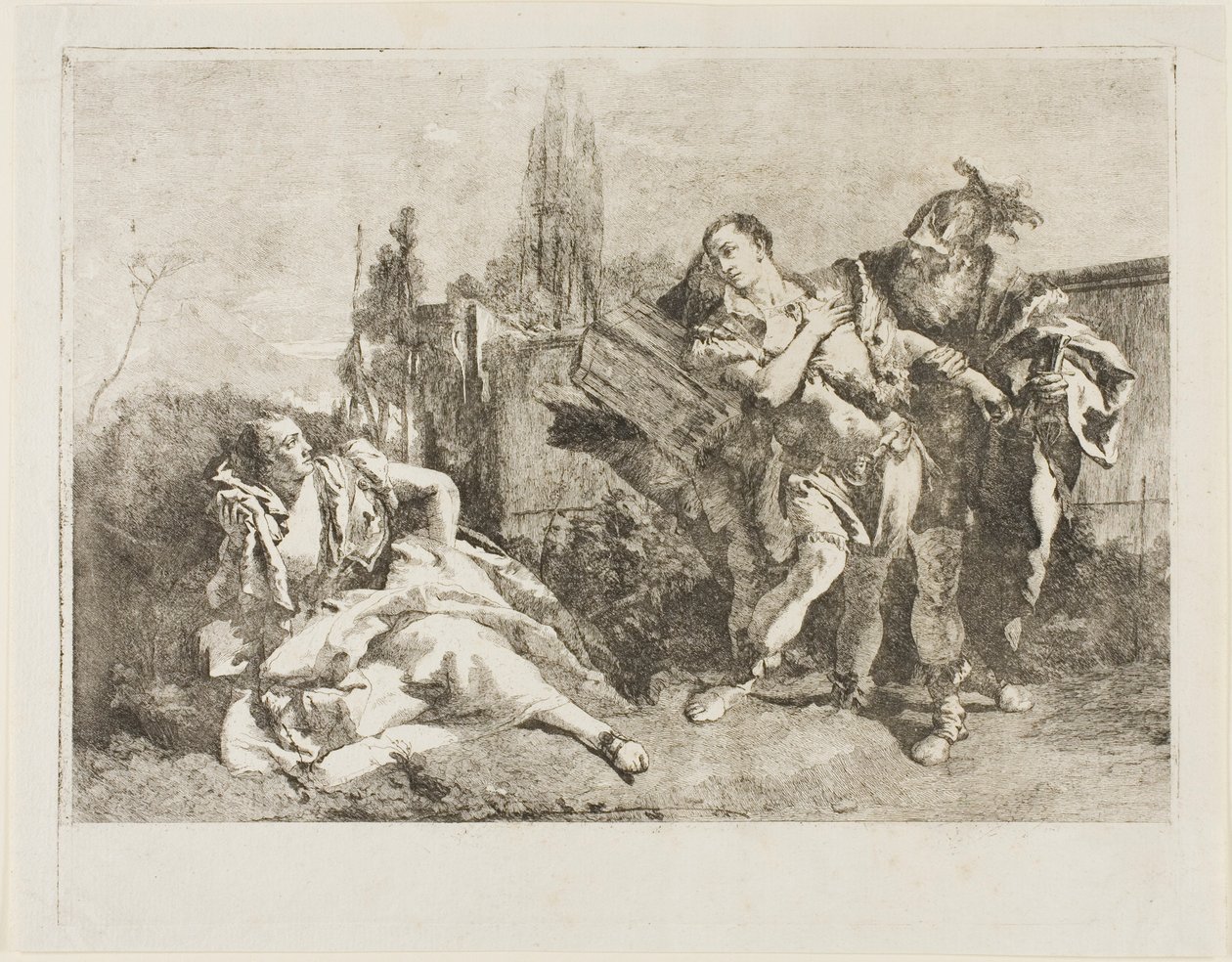 Rinaldo elhagyja Armidát alkotó: Lorenzo Tiepolo