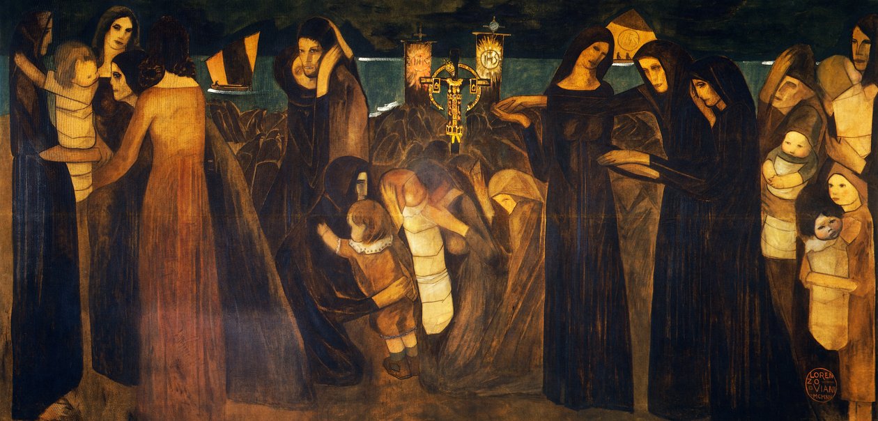 A halottak áldása a tengeren alkotó: Lorenzo Viani