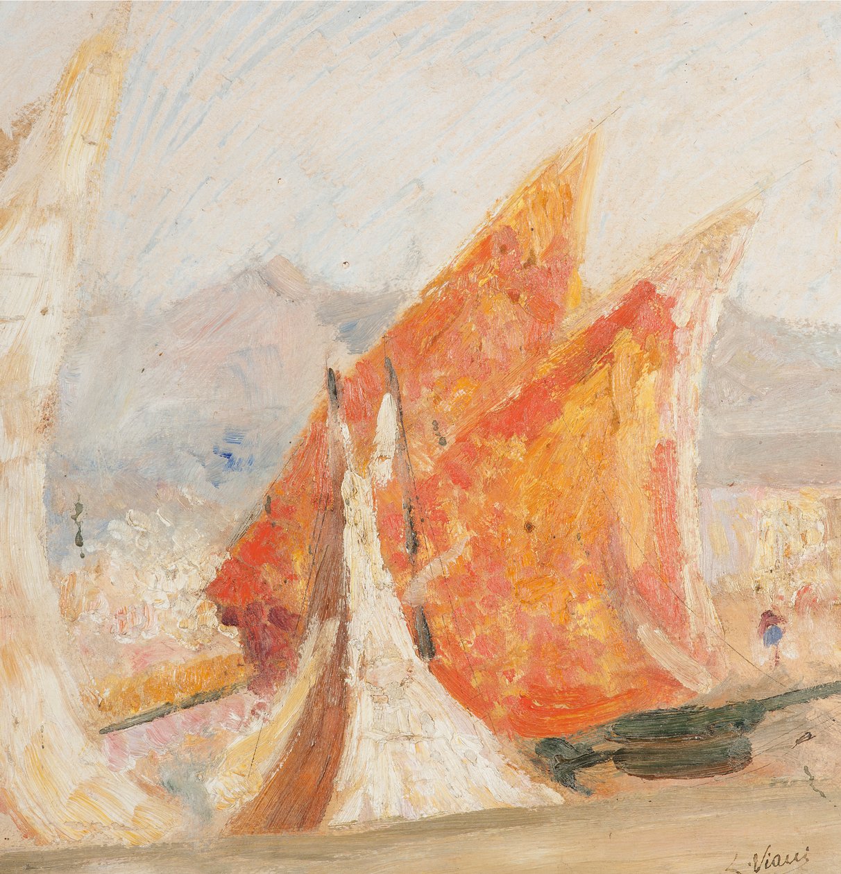Eltűnt Viareggio (Vele), 1942 alkotó: Lorenzo Viani