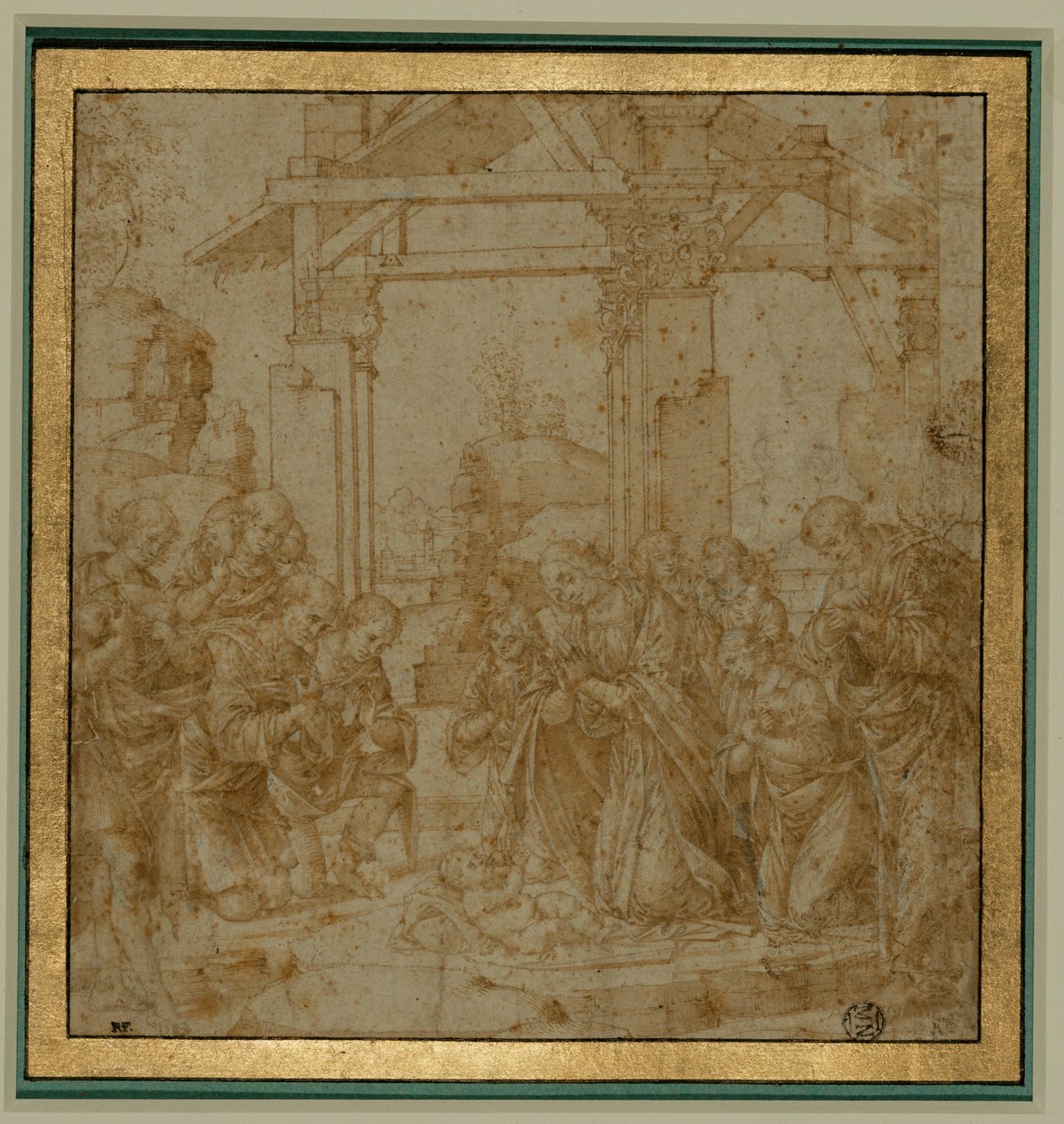 A pásztorok imádása ... alkotó: Lorenzo di Credi