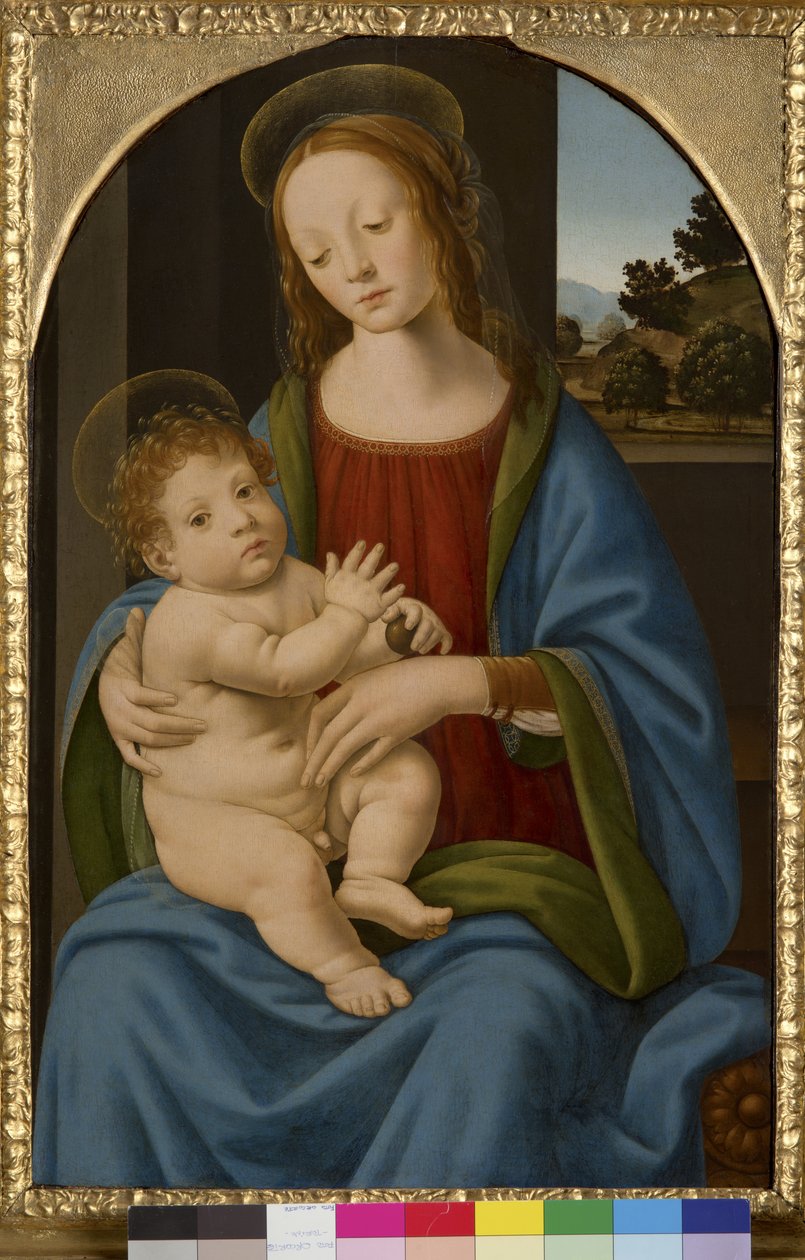 Madonna és gyermeke, 1485-90 alkotó: Lorenzo di Credi