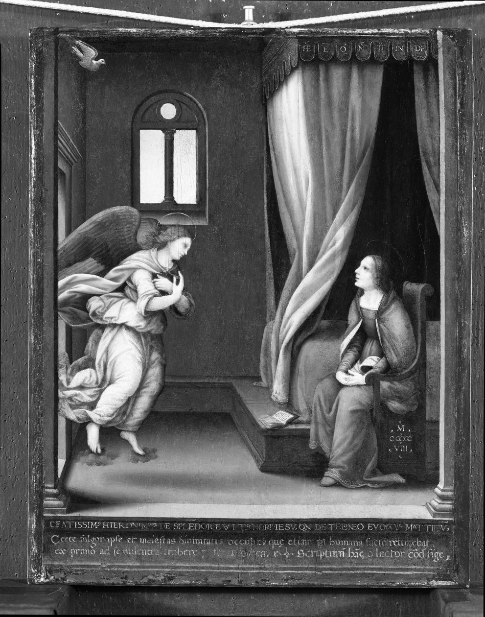 Az Angyali üdvözlet, 1508 körül alkotó: Lorenzo di Credi