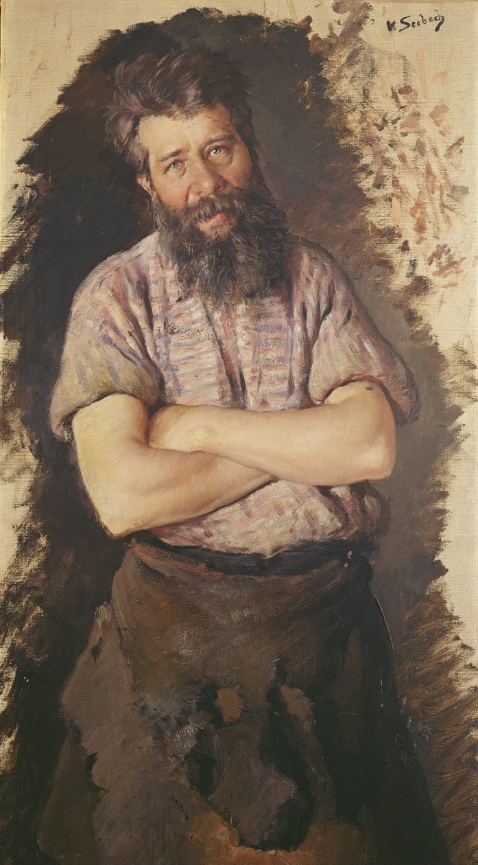 Kovács portréja alkotó: Lothar von Seebach