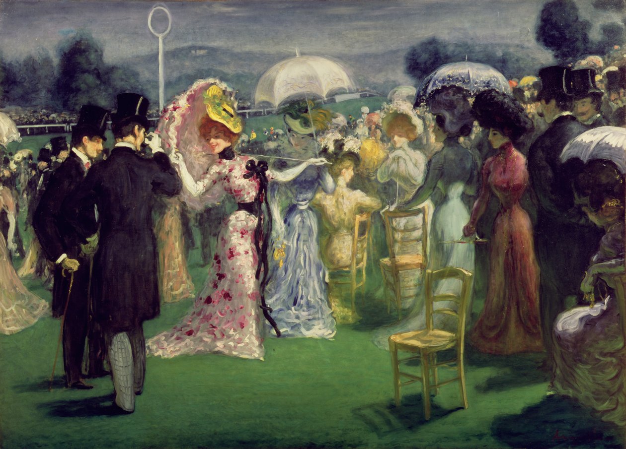 A Versenyeken, 1895 körül alkotó: Louis Anquetin