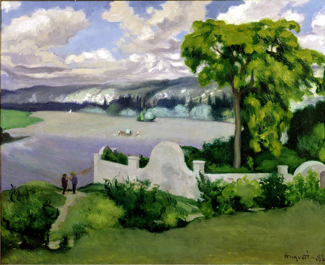 A Szajna folyó La Roche Guyon közelében, 1893 alkotó: Louis Anquetin