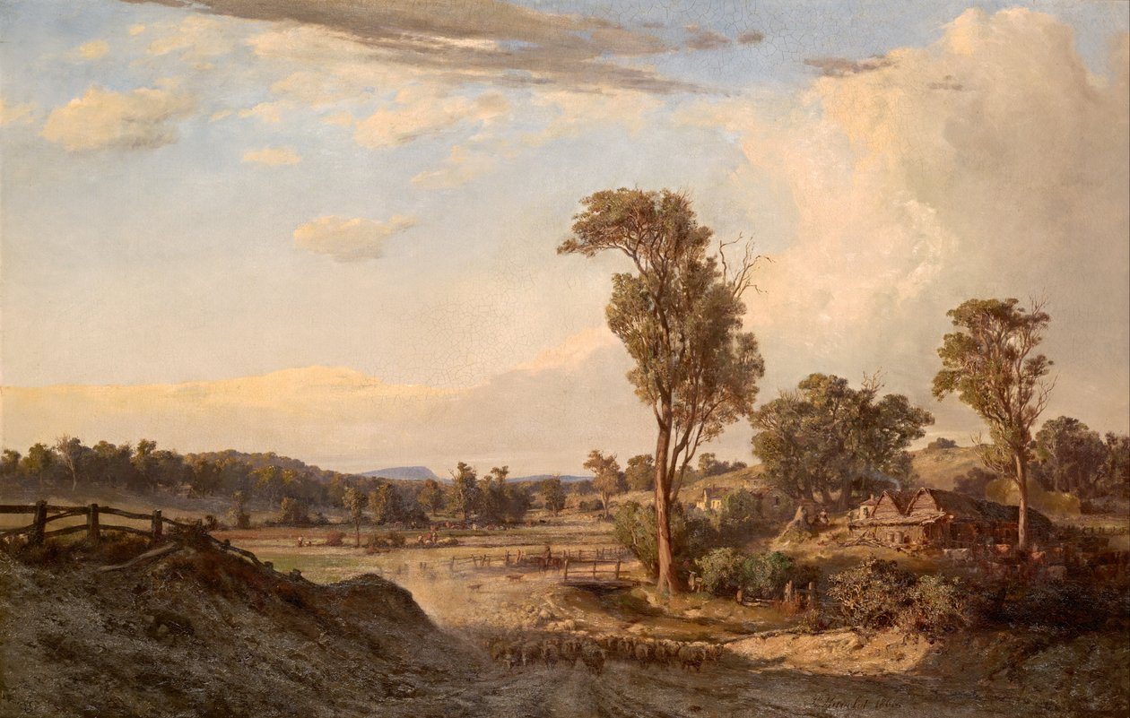 Nyári délután, Templestowe alkotó: Louis Buvelot