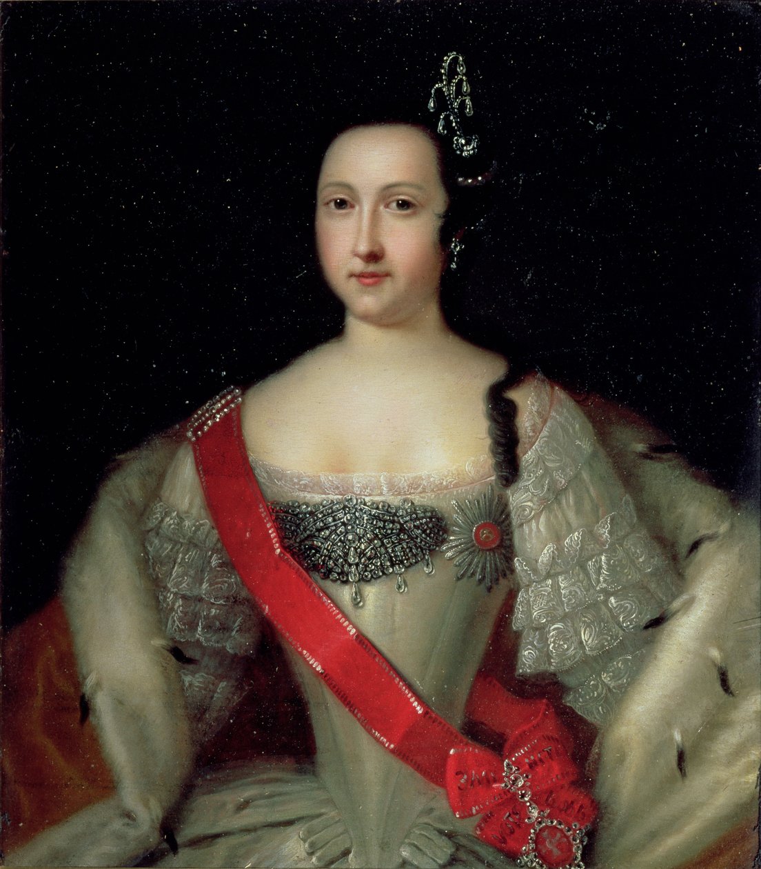 Anna hercegnő (1718-46), VI. Iván császár (1740-64) anyjának portréja 1733 után alkotó: Louis Caravaque