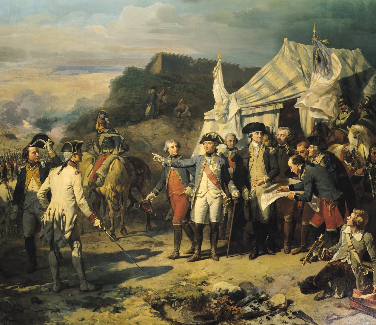 Yorktown ostroma, 1781. október 17., 1836 alkotó: Louis Charles Auguste Couder