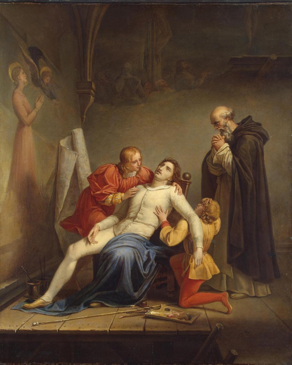 Masaccio halála, 1817 körül alkotó: Louis Charles Auguste Couder