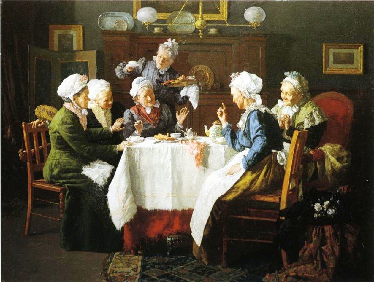 Nagymama teázója, 1915 alkotó: Louis Charles Moeller