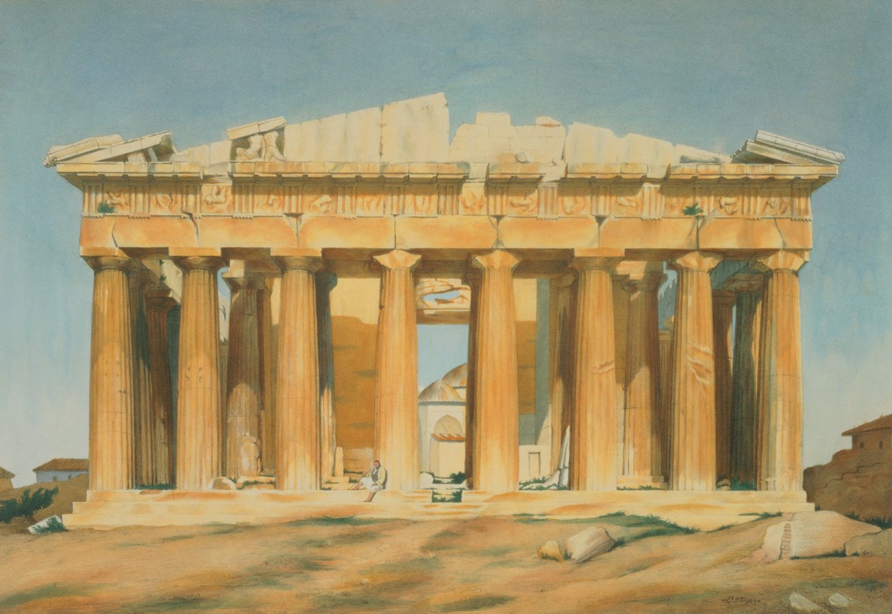A Parthenon, Athén, 1810-37 alkotó: Louis Dupré