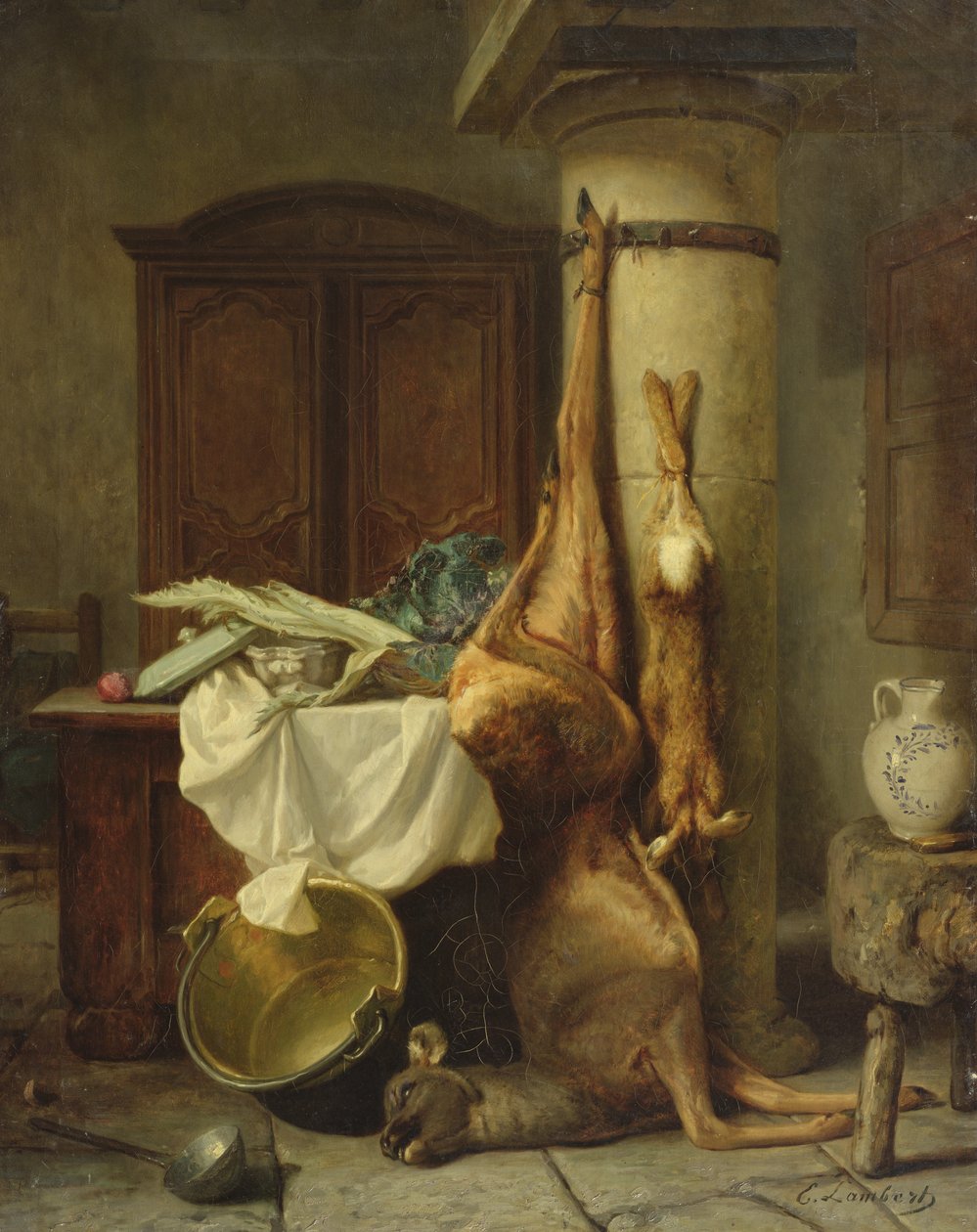 Csendélet alkotó: Louis Eugene Lambert