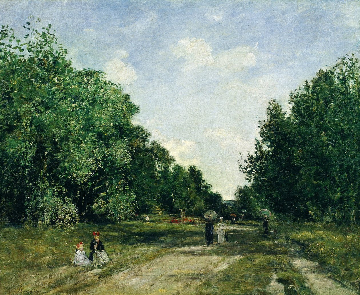 Cordier Park Trouville -ban alkotó: Eugene Louis Boudin
