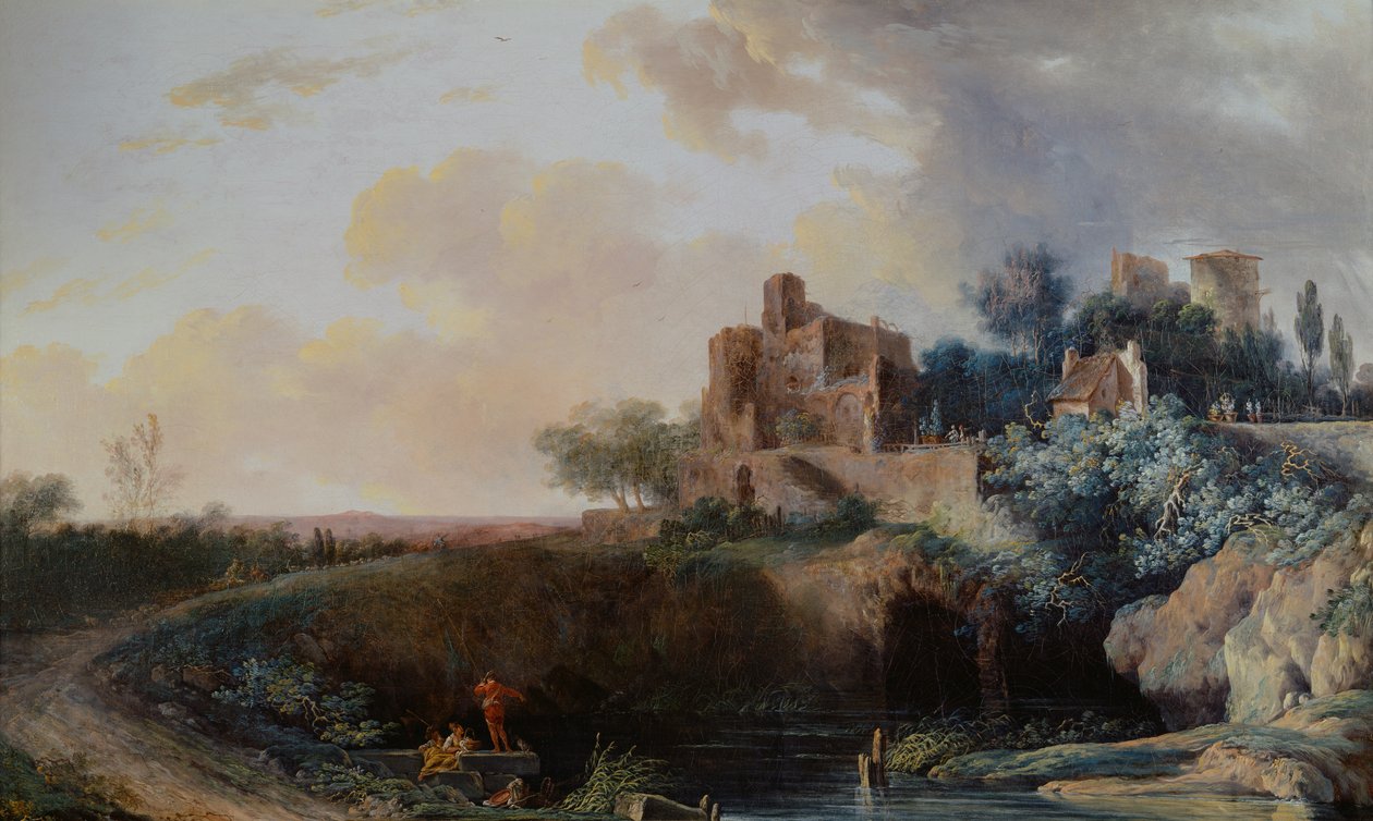 Táj, 1767 alkotó: Louis Gabriel Moreau